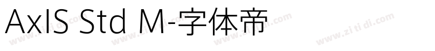 AxIS Std M字体转换 AxIS Std M字体转换